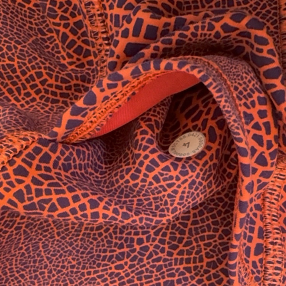 lululemon athletica Orange and Purple Leggings